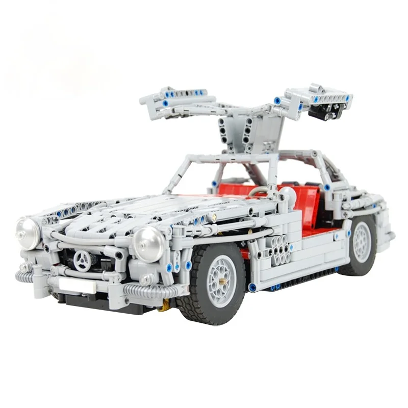 

Гоночный строительный блок MOC 300SL Gullwing 32/5000, симуляция MOC, суперспортивный Радиоуправляемый автомобиль, кирпичи, детские игрушки, подарок пар...