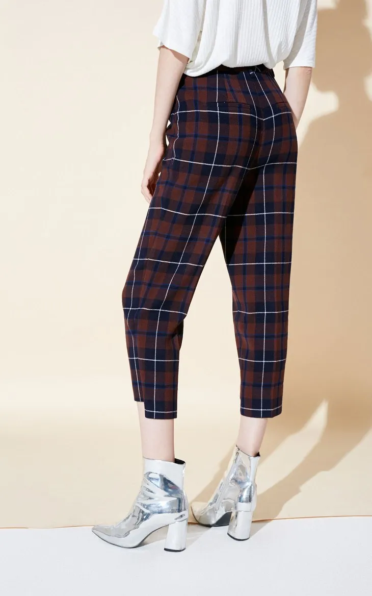 Vero Moda Новое поступление брюки женские Женские клетчатые широкие повседневные Капри | 31846J523