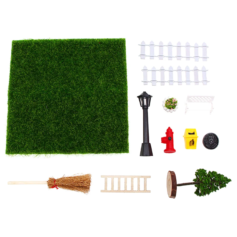 

1 Set Mini Courtyard Landscape Artificial Lawn Adornment Simulation Tree