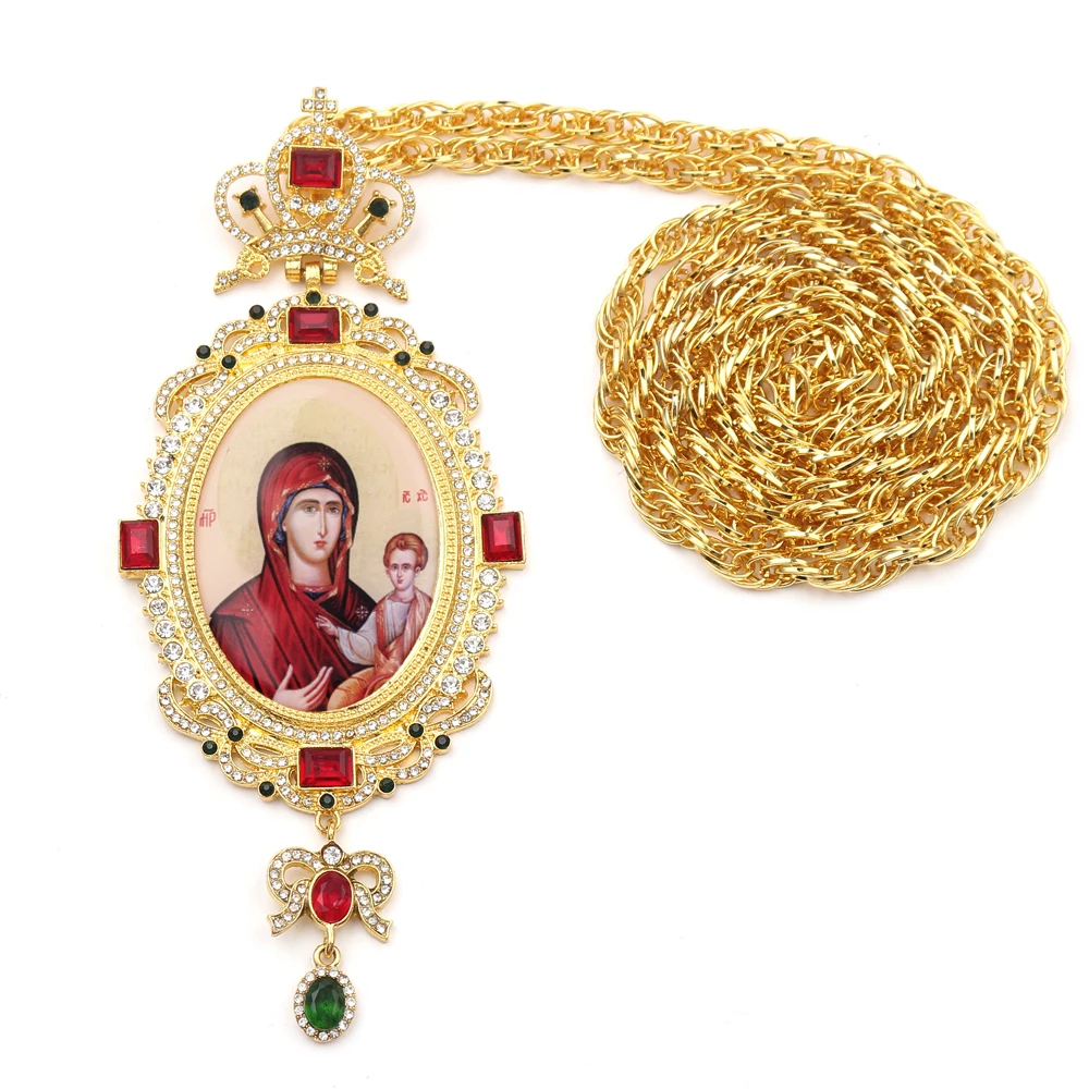 Православный эллиптический Нагрудный Крест дизайн ювелирные изделия икона