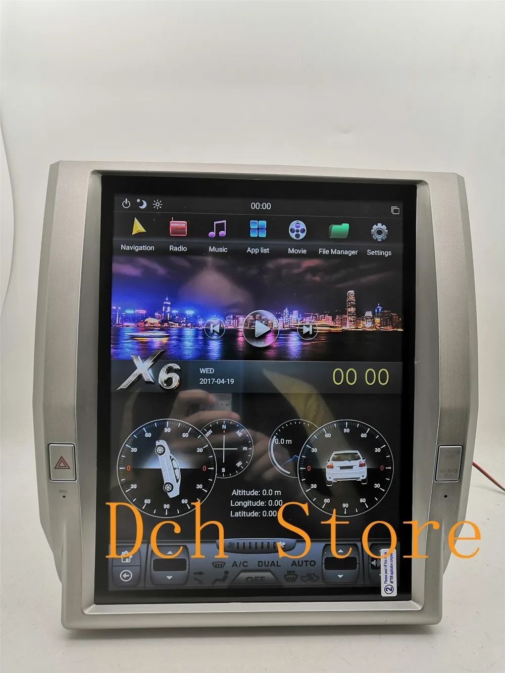 12,1 дюймов вертикальный tesla стиль Android 8,1 автомобильный dvd-плеер gps для toyota tundra 2011- навигация PX6 CARPLAY ips радио NAVI