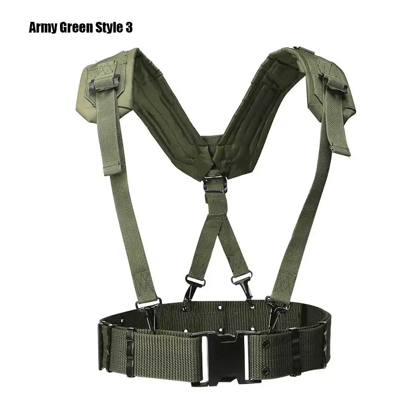 Green S and Y Военная Униформа многофункциональный пояс боевая рубашка тактическая одежда Militar Охотничьи аксессуары регулируемые армейские ремни страйкбол CS - Цвет: Green S and Y