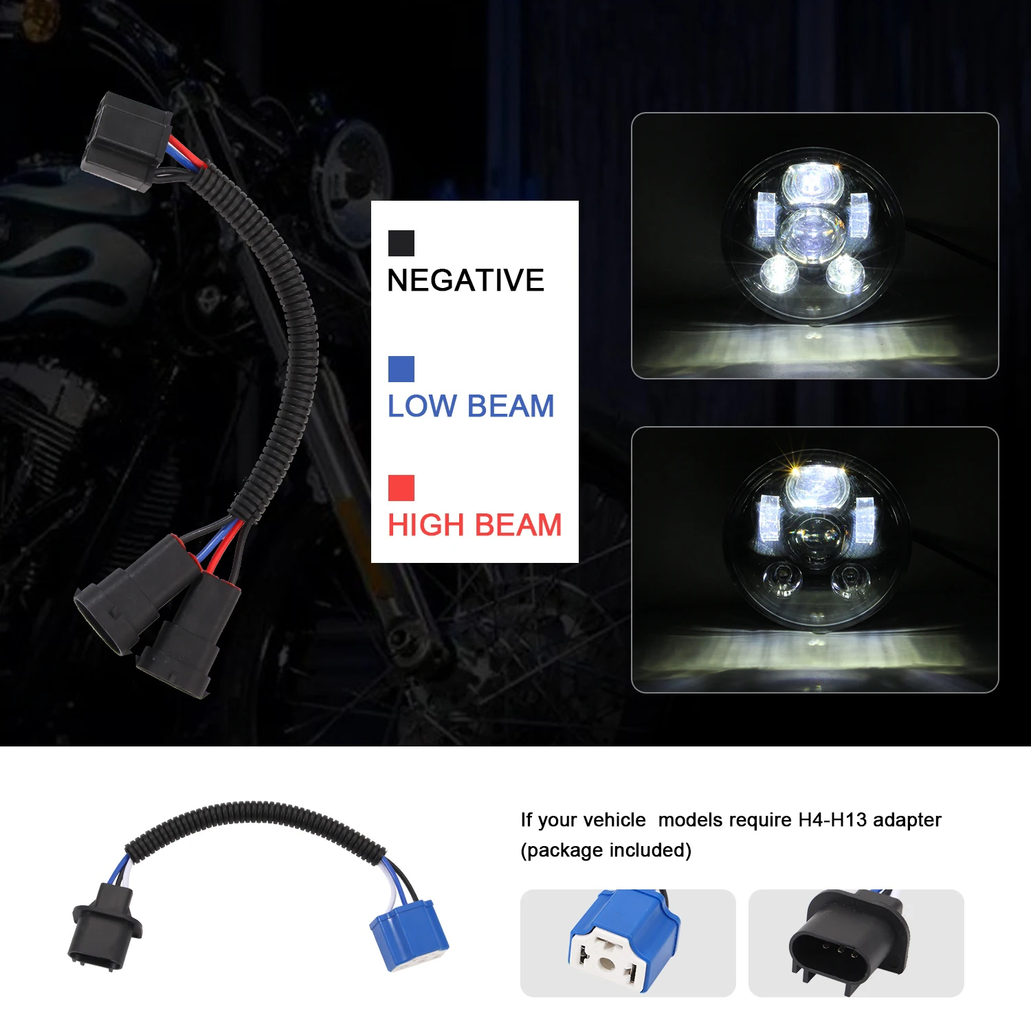 Универсальный 5 75 дюймовый светодиодный светильник на голову фара для проектора