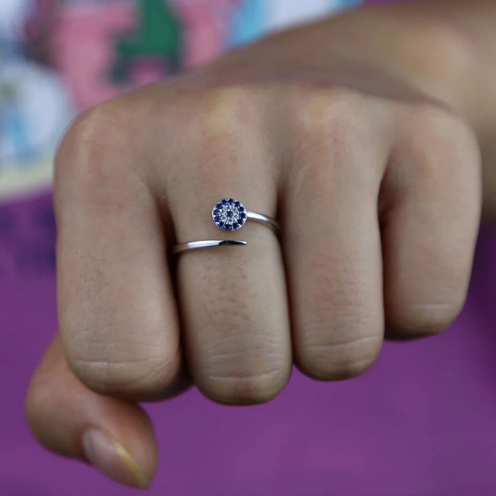 Изысканные минимальные кольца модные ювелирные изделия открытые Регулируемые