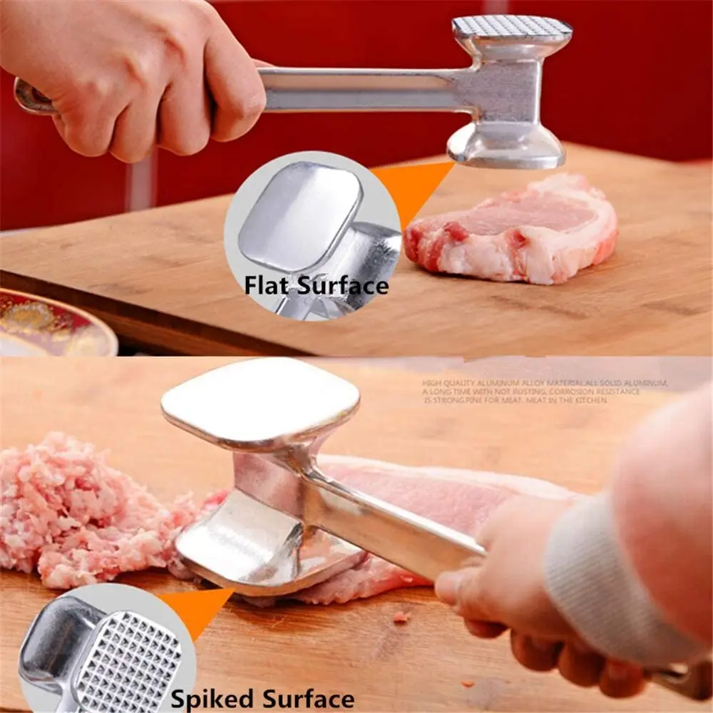 

Meat Tenderizer Hammer Mallet Tool for Pounding Beef, Steak, Chicken, Pork, Aluminum Alloy Meat Hammer Kitchen Tool