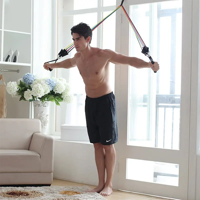 Латексные ленты 11 шт./компл. тянущиеся резиновые для тренировок йоги фитнеса с