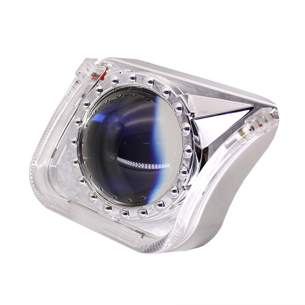 TAOCHIS YT140 3,0 дюйма bi xenon светодиодный проектор Объектив shroud DRL Автомобильные фары глаза ангела Белый Красный Синий Желтый цвет