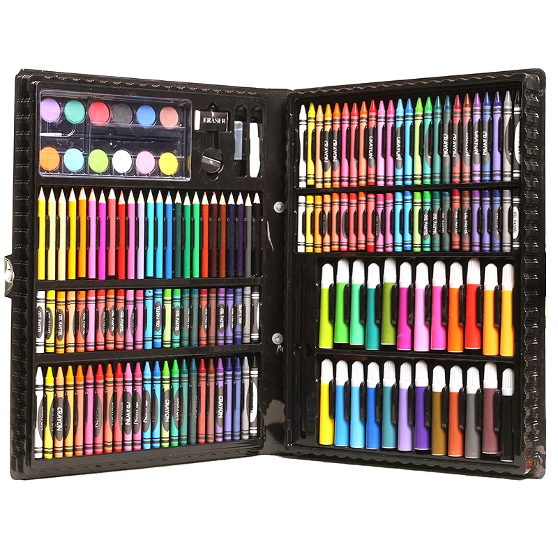 

1 Set Drawing Brushes Painting Art Box Set Colored Pencils Portable for Children Kids Beginner Art Supplies набор для рисования