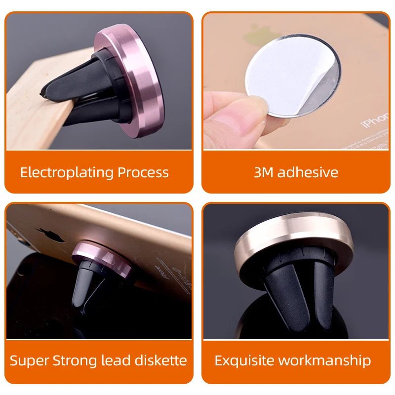 Автомобильный держатель для телефона Магнитный смартфона с вентиляционным