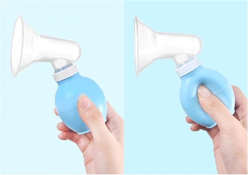 

Silicone Breastfeeding Manual Nursing Strong Suction Reliever Breast Pumps Feeding Milk Bottle Sucking