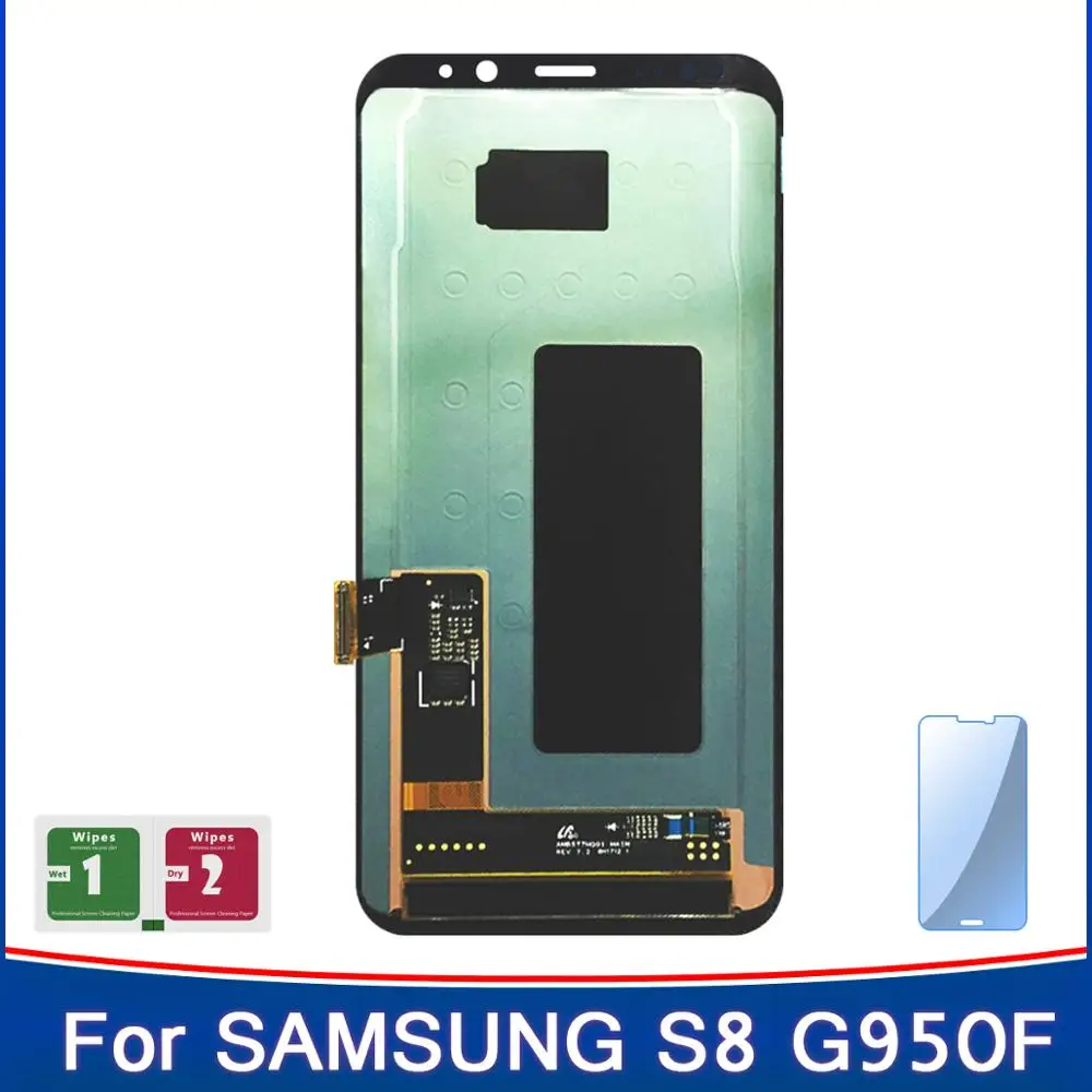 Новый оригинальный SUPER AMOLED Замена для SAMSUNG galaxy S8 ЖК экран G950 G950F дисплей сенсорный
