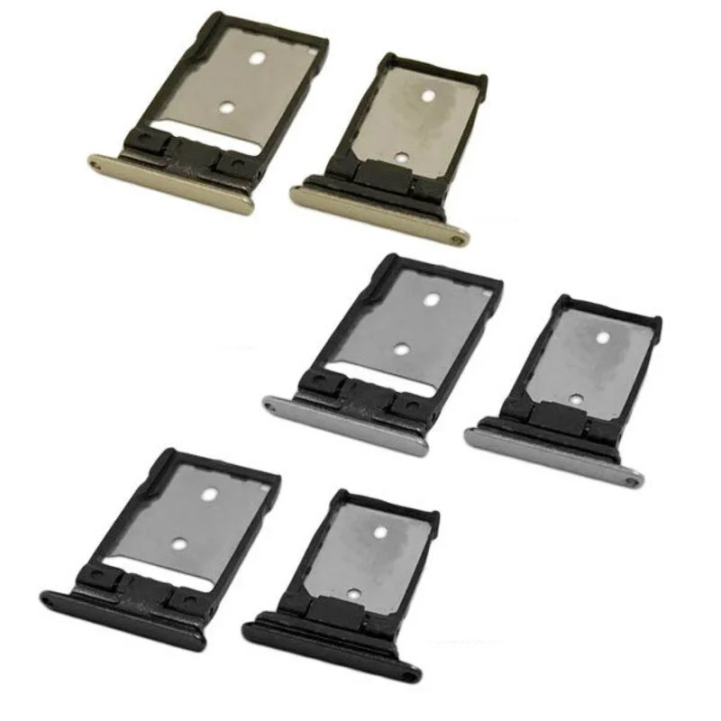 for HTC One A9 Silver/Black/Gold/Pink Color 2Pcs/set SIM and MicroSD Memory Card Tray Holder