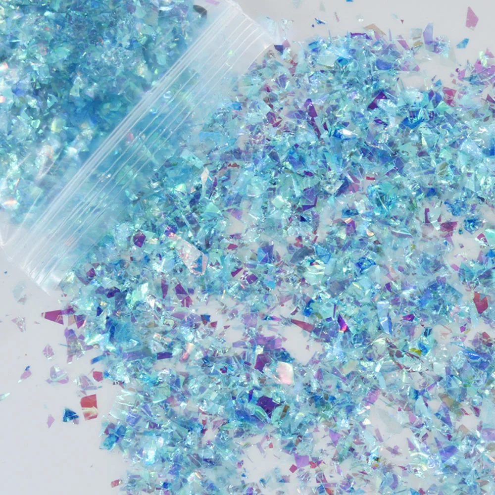 20 г/пакет оболочка для дизайна ногтей блестки целлофановые 12 цветов украшения