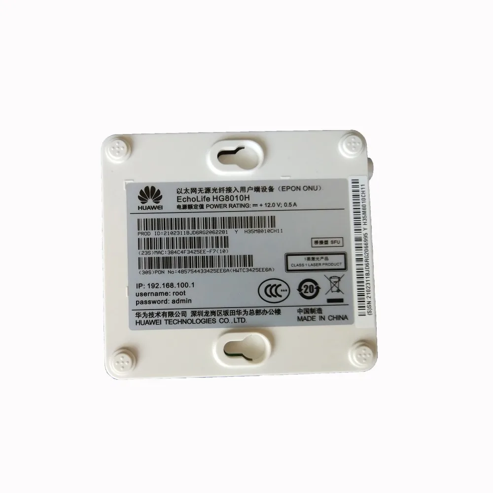 10 шт. используется huawei EPON/GPON ONU HG8010 ftth волокно ont маршрутизатор без коробки без питания
