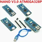 Плата ATmega328P для Nano V3, совместимая плата amliore для Arduino, 1 шт.