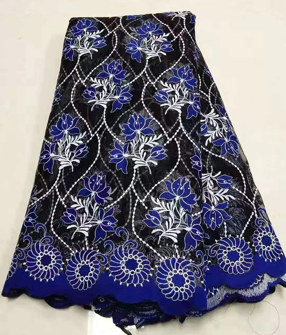 Горячая продажа африканская Тюлевая кружевная ткань 2019 Высококачественная