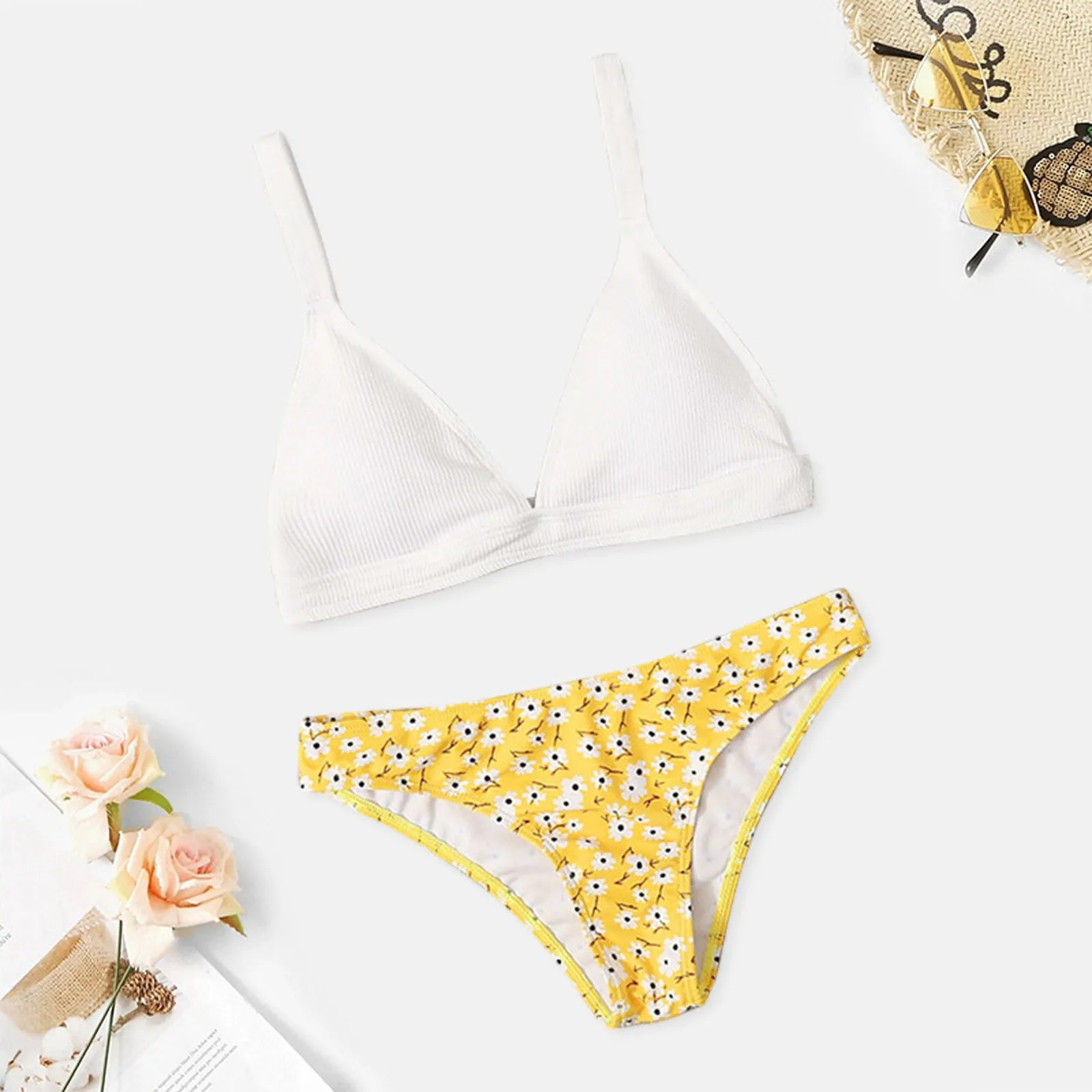 

2021 женские летние купальники, бандо, бандажный комплект бикини, пуш-ап, бразильские купальники, пляжная одежда, купальник # G