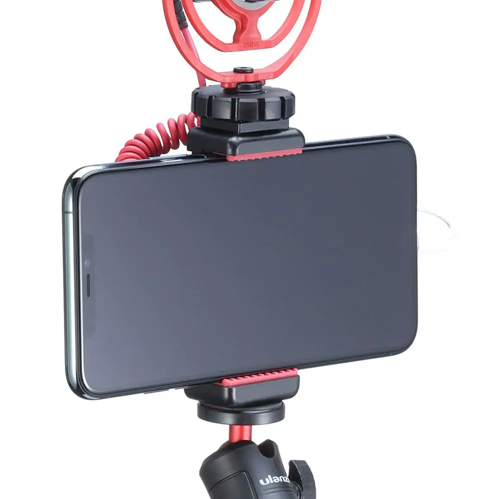 ULANZI ST-07 Stright Mobil Phone Holder with Cold Shoe Mobile Photography Tripod Bracket Universal Vlog Accessory r60 | Электроника