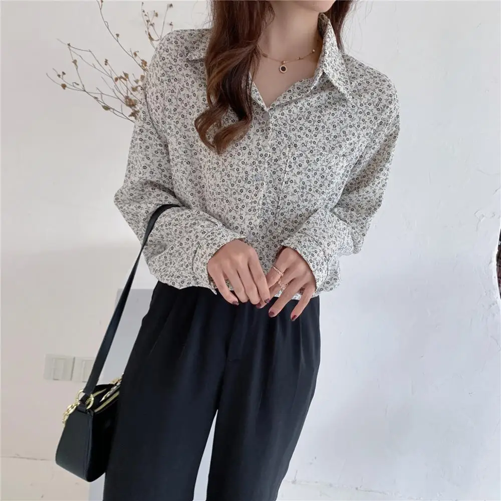 Женская шифоновая блузка с длинным рукавом белая элегантная офисная на