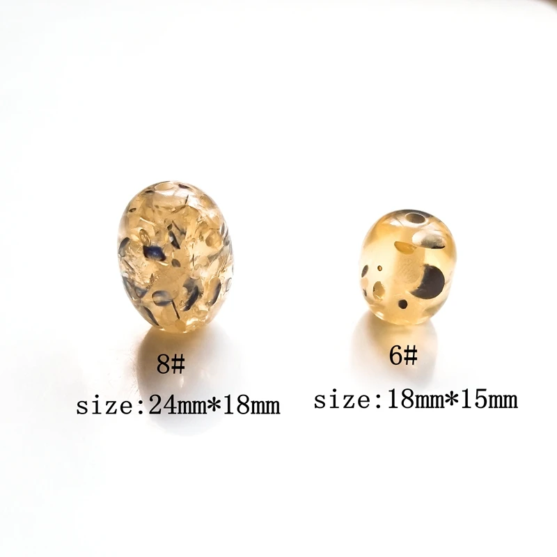 Японский и корейский акрил DIY материалы ручной работы овальной формы янтаря