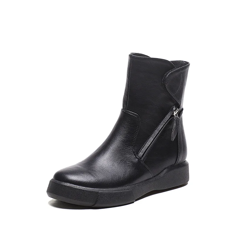 

SWONCO Velvet Fur Winter Shoes Women Side Zipper Snow Boots For Women 2019 New Ankle High Female Casual Shoes Black Ankle Boots