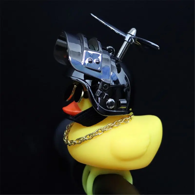 

Rubber Duck Toy Car Ornaments Yellow Duck Car Dashboard Decorations with Propell