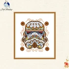 Joy Sunday маска Китайская вышивка крестиком для вышивки мультфильм DMC рукоделие вышивка DIY Ручная работа друг Подарочная картина