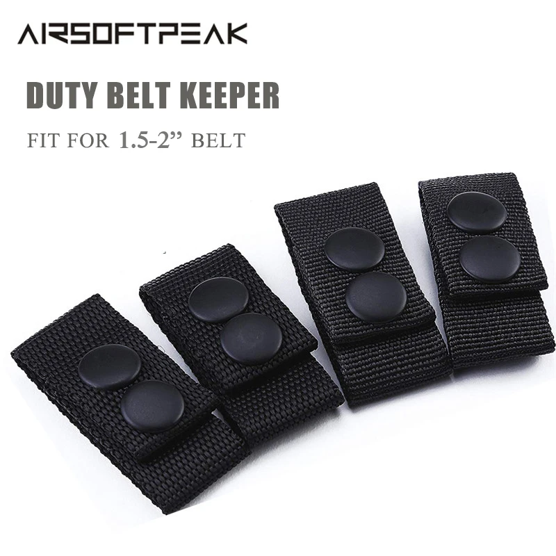

Tactical Belt Keeper with Double Snaps for 1.5-2" Wide Belt Police Military Equipment Accessories Duty Belt Keeper