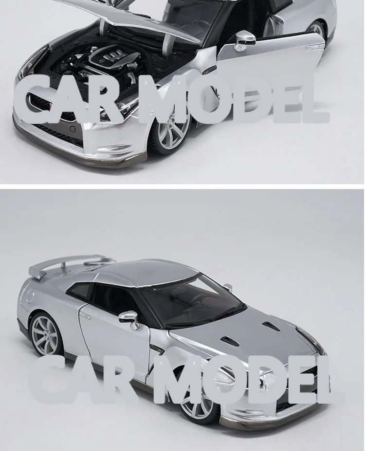 1:18 Масштаб сплава игрушечных транспортных средств GTR R35 спортивный автомобиль модель детских игрушечных автомобилей авторизованный игрушки для детей