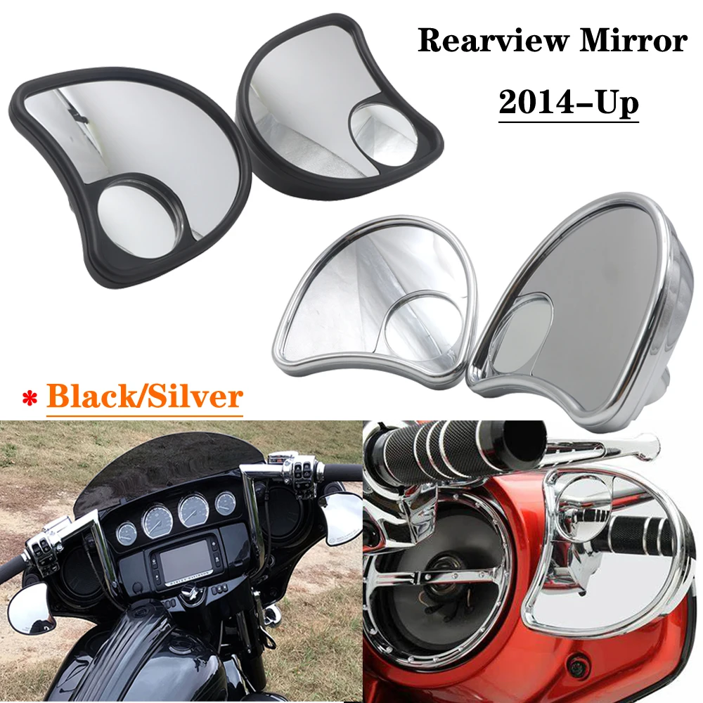 

Мотоциклетное боковое зеркало заднего вида с обтекателем для Harley Electra Glide Street Glide 2014-Up