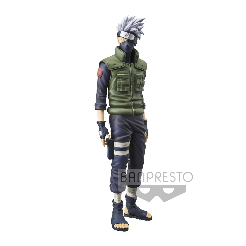 29cm Kakashi Tronzo, оригинальная Banpresto, Grandista Shinobi Relations Naruto, Shippuden, SASUKE kacashi Boruto Naruto, ПВХ фигурка, модель игрушки - Цвет: 29cm Kakashi