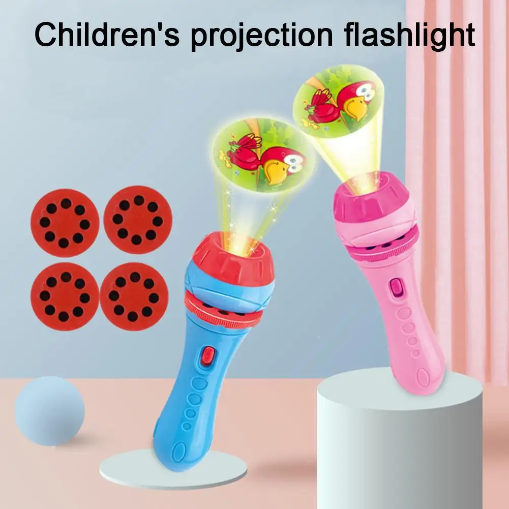 

Children's Projection Flashlight Early Education Puzzle Projector Slide Creative Sleep Toy
