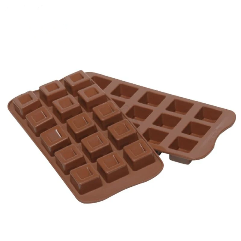 Шоколадная силиконовая форма 15 полости квадратный торт формы для выпечки