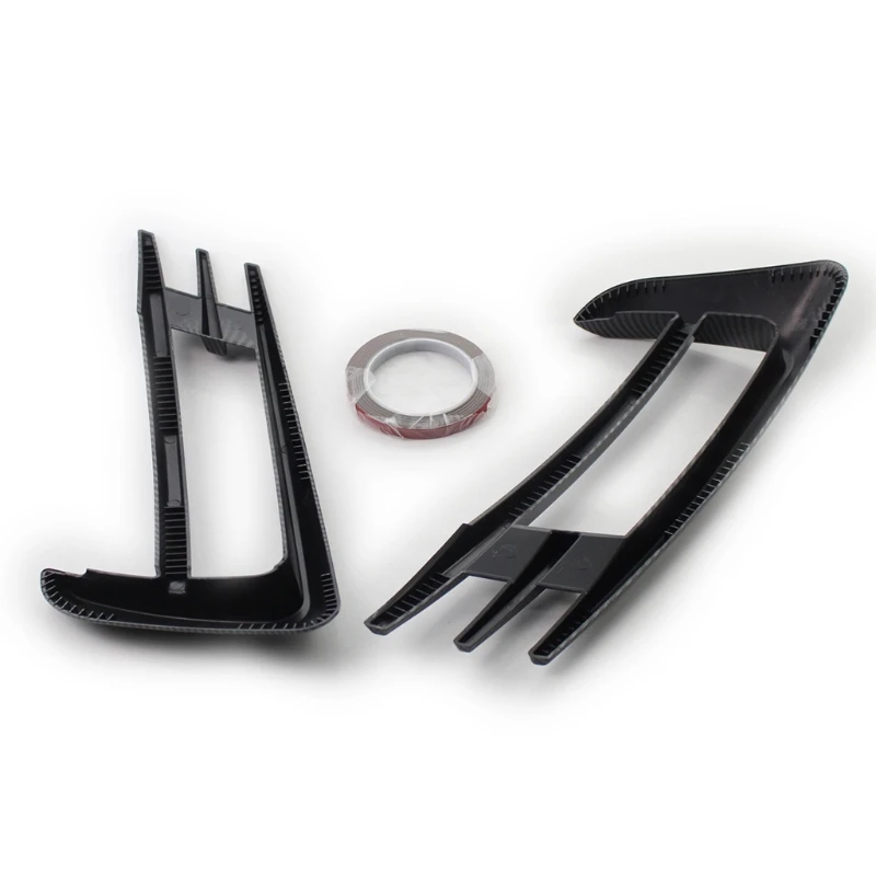 

A Pair Car Fog Lamp Cover Trims Black ABS Light Cover for mk7 2014-2017 T21E