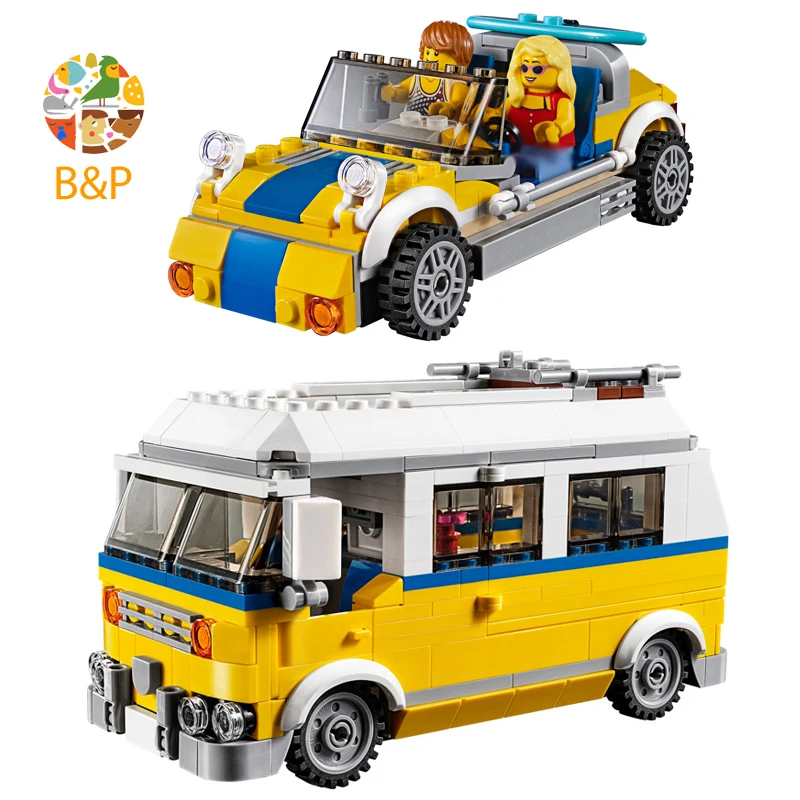 31079 391 шт. 3-в-1 солнце Surfer Ван модель Развивающая игрушка сделай сам для детей 11047
