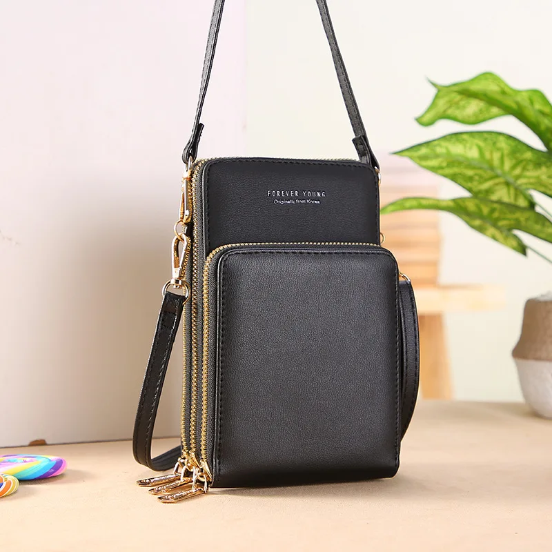 

Multifunctional Touch Screen Mobile Phone Bag Ladies Messenger Bag 2021 New Fashion Single Shoulder Large Capacity Small Bag