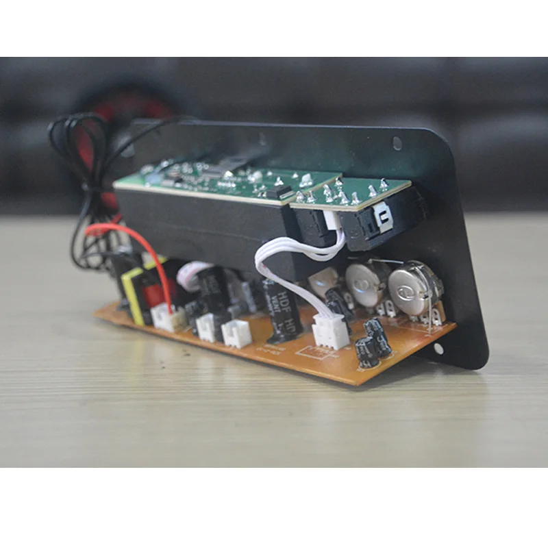 

Digital Bluetooth Stereo Amplifier Board AC 220V 12v 24v Subwoofer Dual Microphone Karaoke Amplifiers For 8-12 Inch Speaker