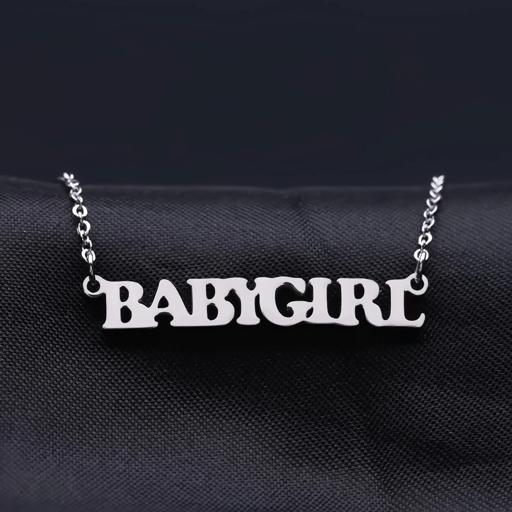 

Personalized jewelry silver rose gold stainless steel Choker bridesmaid necklace gift for women personalizeds name gift for her