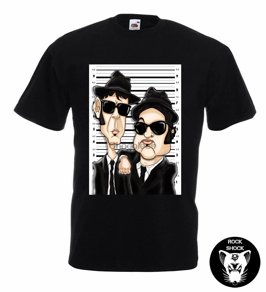 Мужская футболка с забавным музыкальным изображением голубого братья