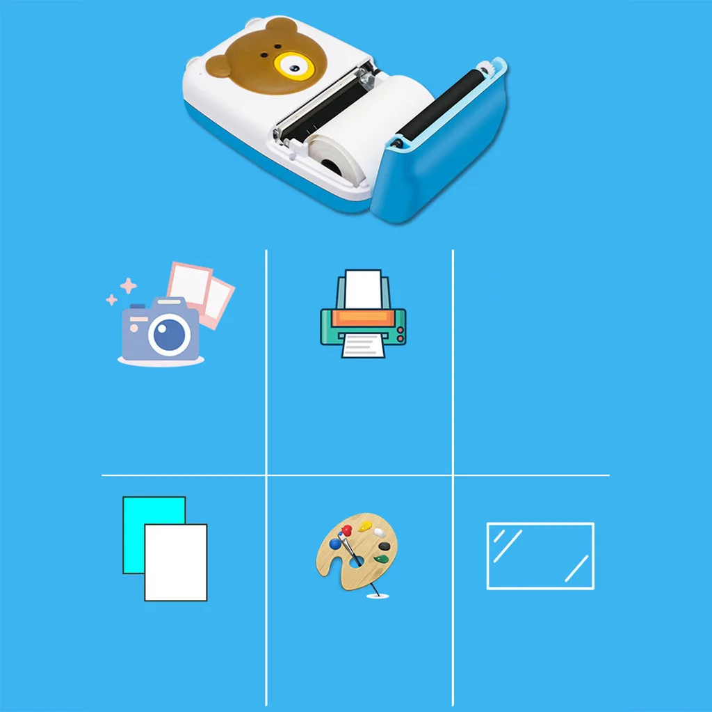 Детская мгновенная камера 2 4 дюйма видеорегистратор 1080P HD детская для печати