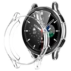 Чехол для samsung Galaxy watch 4 classic 42 мм 46 мм, полное покрытие из ТПУ, защита экрана, бампер для Galaxy watch 4 44 мм 40 мм