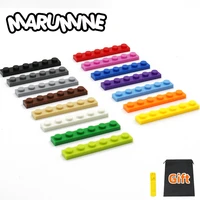 marumine 1x6 dots baseplate building blocks 40pcs 3666 classic plate moc bricks accessories educational stem toys for boys girls
