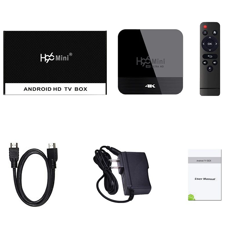 H96 мини H8 Android 9 0 RK3228A TVBOX двухъядерный процессор Wi Fi 2 4G 5G для приставки Smart 4K HD Google