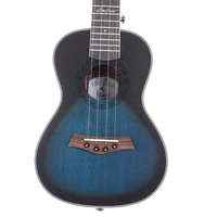 andrew 23 inch mahogany high molecular carbon string dark blue ukulele music training christmas gift for guitar player beginners