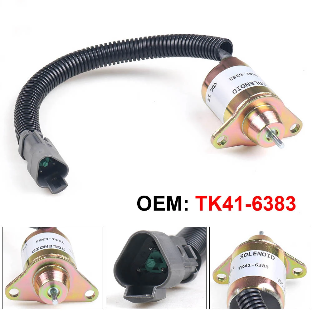 TK41 6383 Новый 1503ES 12S5SUC11S 12V Стоп Соленоидный клапан для Yanmar Thermo King| |
