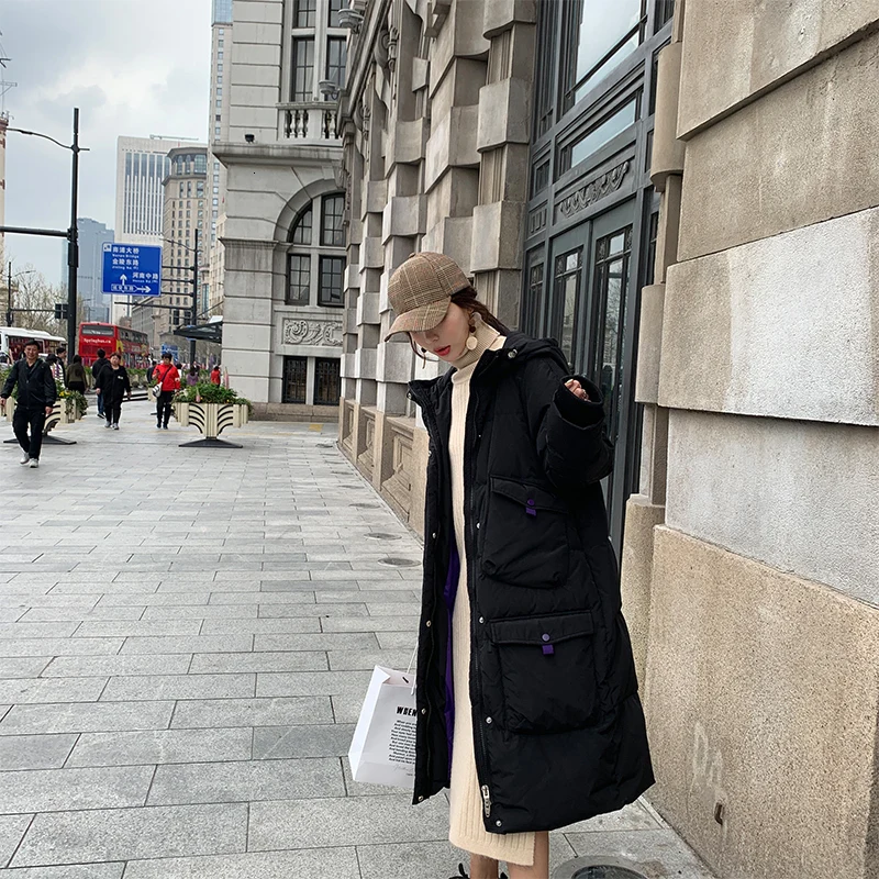 Одежда для женщин коллекция 2019 года зимняя куртка на подкладке из хлопка с