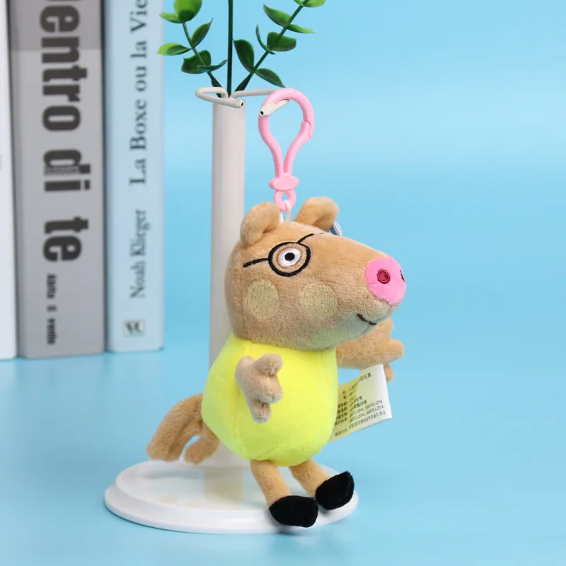 Pedro Pony 13 см оригинальная Свинка Пеппа Семья Друзья плюшевая подвеска Украшение мягкая игрушка Susy овечка Педро пони Зои Зебра животное кукла игрушка подарок - Цвет: Pedro Pony