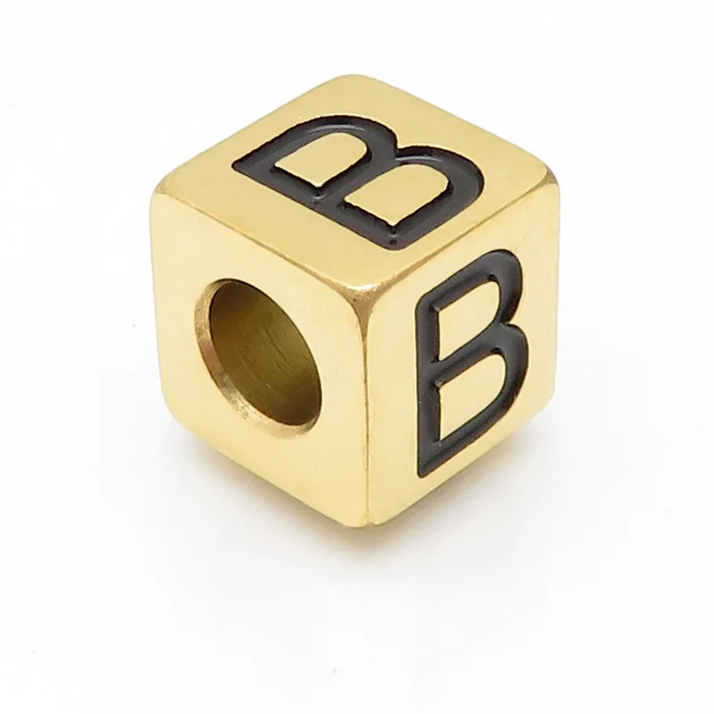 Аксессуары KALEN DIY из нержавеющей стали с покрытием золота, буквы A-Z, подвески для шарма длиной 8 мм с инициалами имени, ювелирные изделия 2020 года.