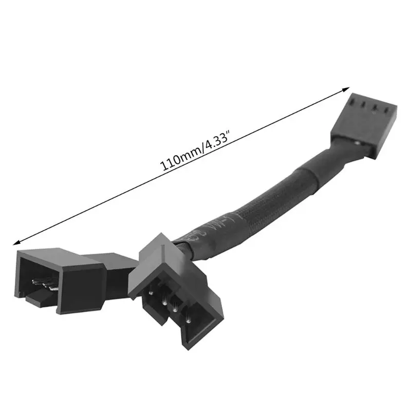 CB Y4P 4 контактный PWM Y образный сплиттер кабель вентилятора 1x4pin на 2x4pin расширения
