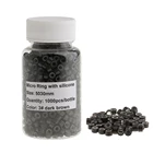 1 флакон1000 шт. силиконовые кольца с микрозвеньями, 5*3*3 мм бусины с подкладкой, инструмент для наращивания волос